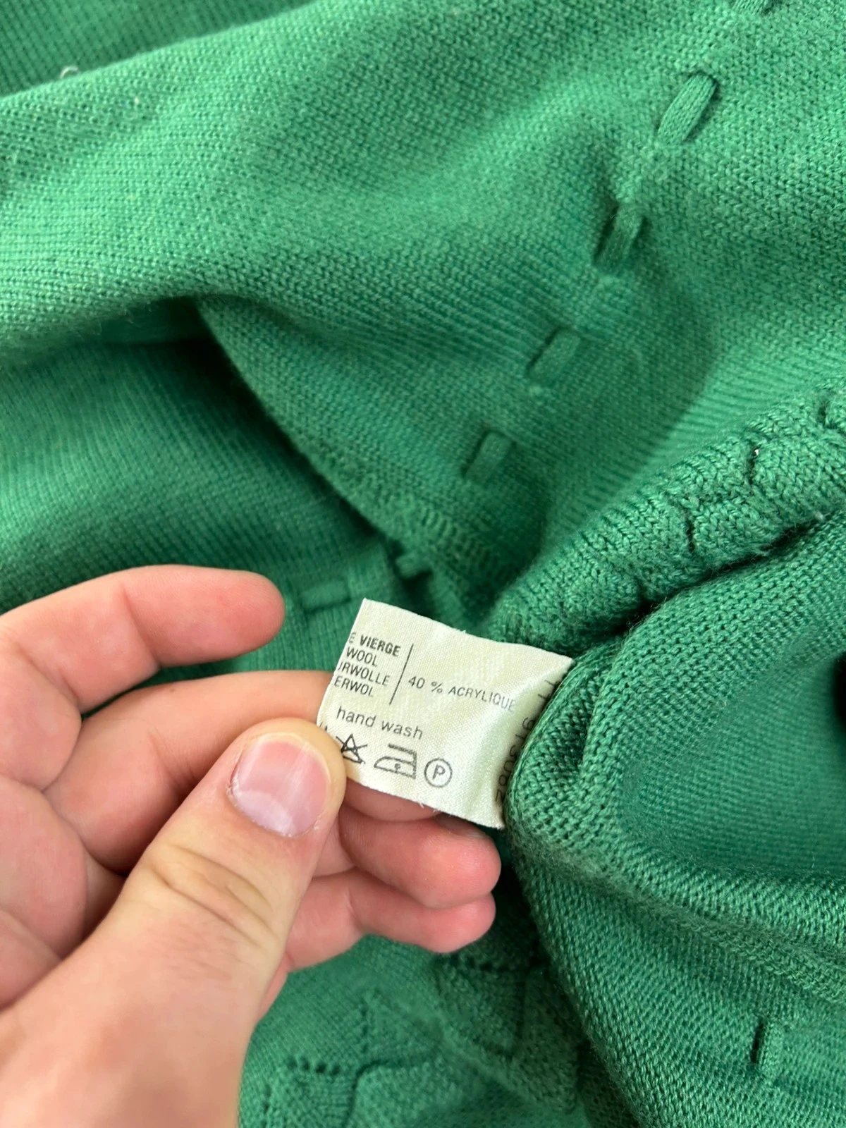 Donkergroen DEVERNOIS PARIS wolblendmark-vest – photo 12